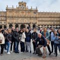 Gruppo nella piazza principale di Salamanca