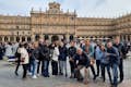 Group in the main square of salamanca
