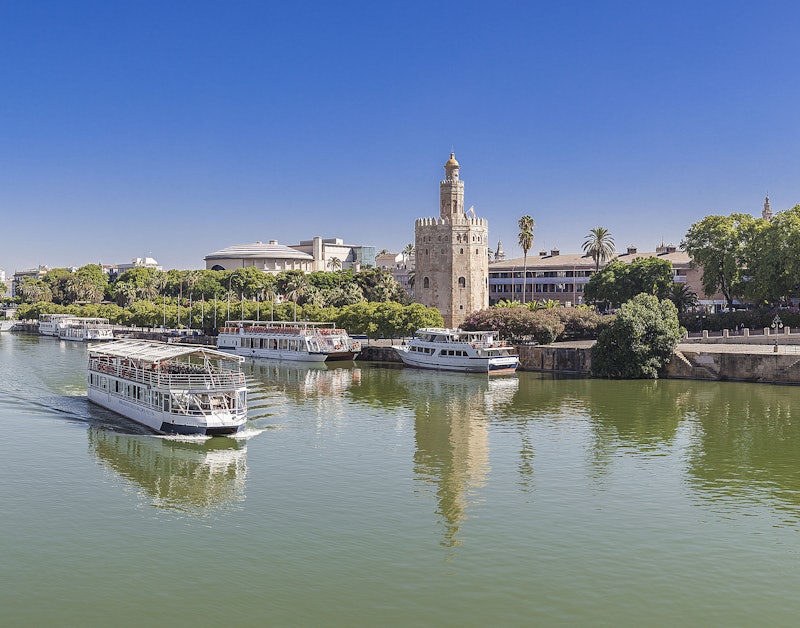 Seville: Torre del Oro Cruise + Seville Aquarium