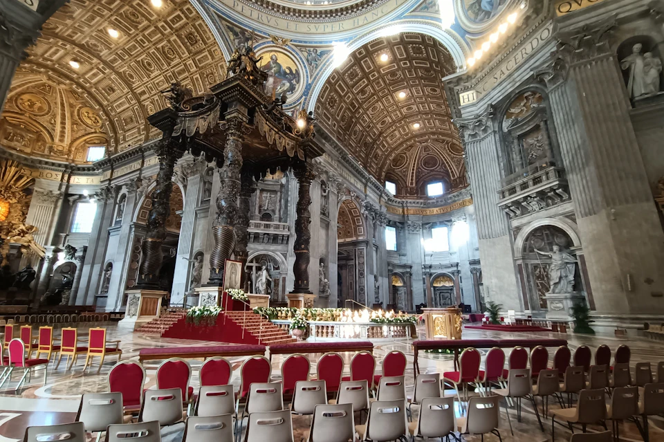 The main altar of the St. Peter's Basilica