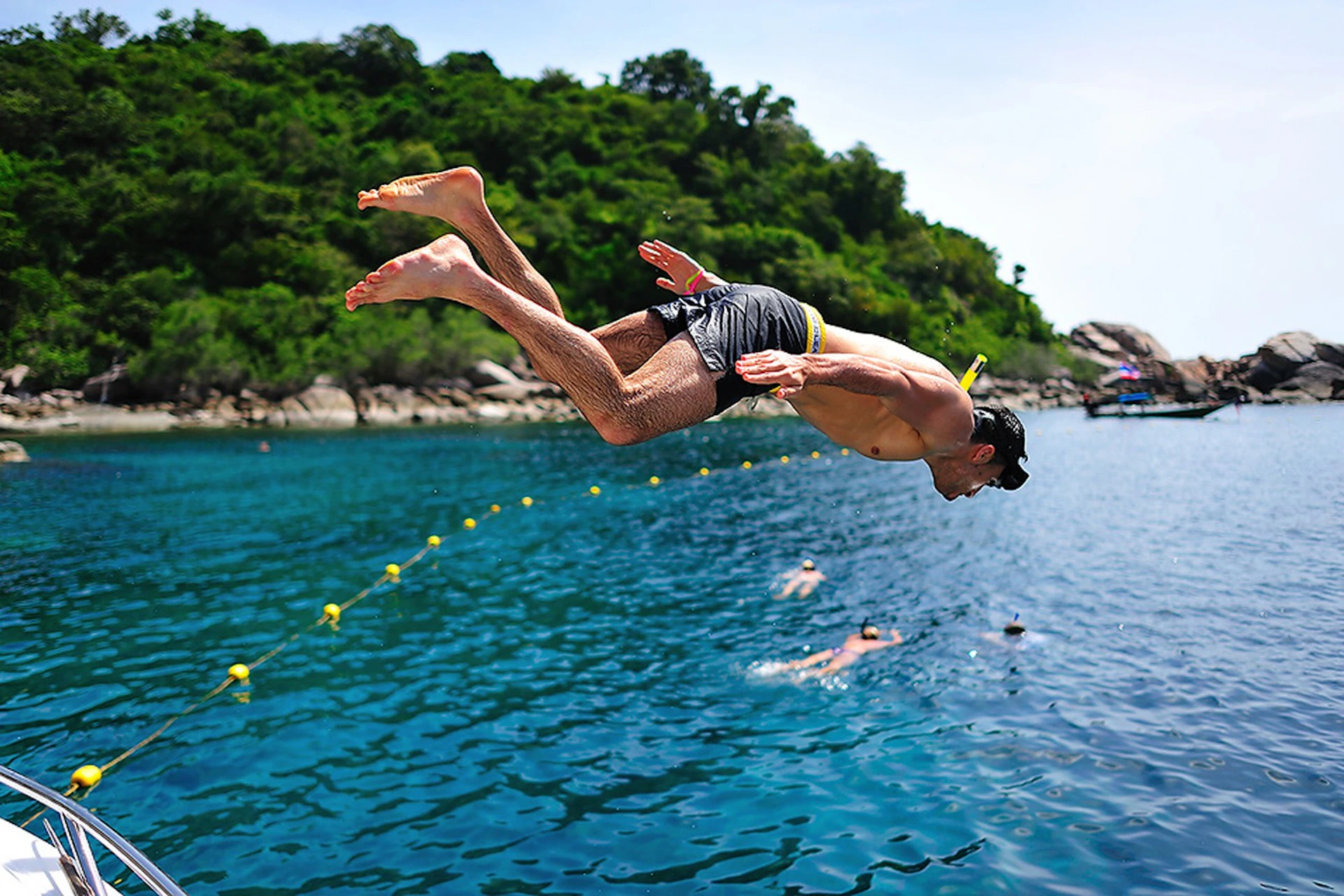 Dive in to enjoy the fun of swimming in the sea!
