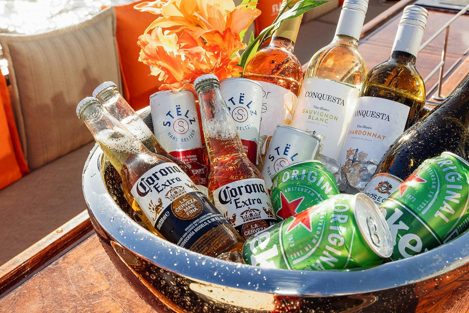 Flagship crew, customers & boat