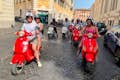 Unsere Vespa-Gruppe auf den Straßen von Rom