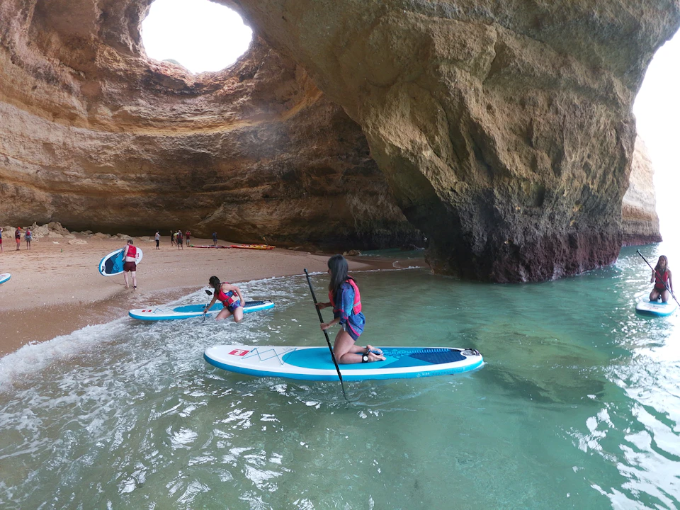 Stepping on the Benagil cave