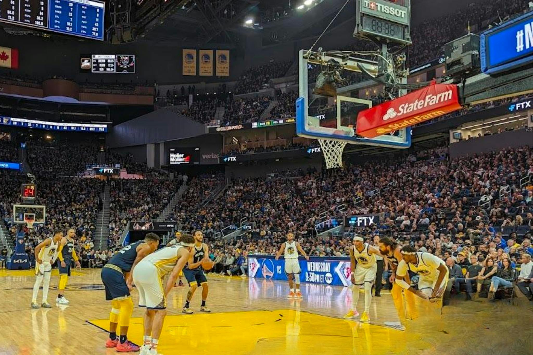 Voorbeeld van Premium Seating tijdens het spelen