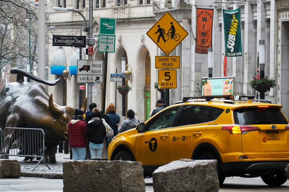 Charging Bull at New York Stock Exchange