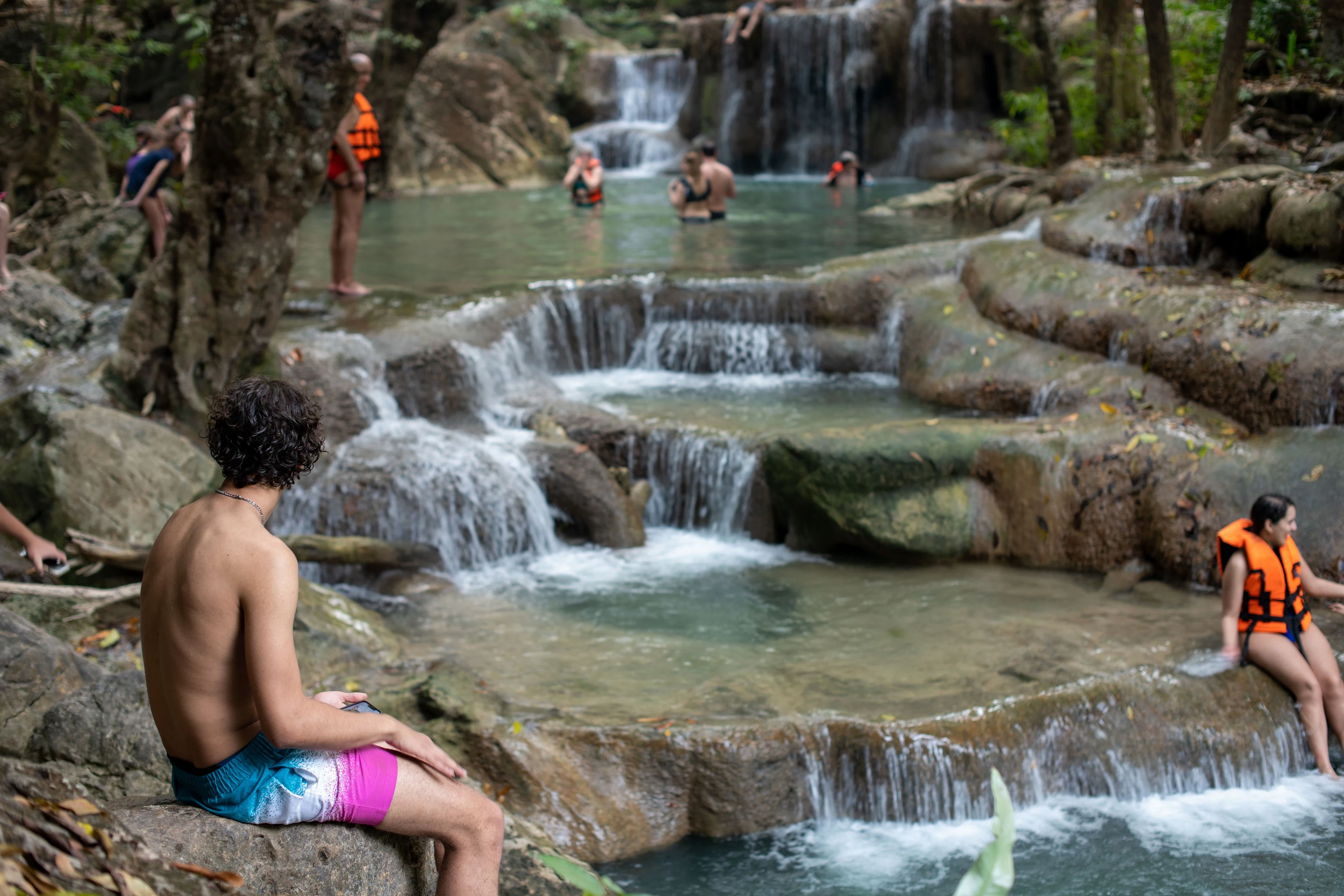 From Bangkok: Erawan National Park Tour - Erawan Waterfall & River Kwai Bridge