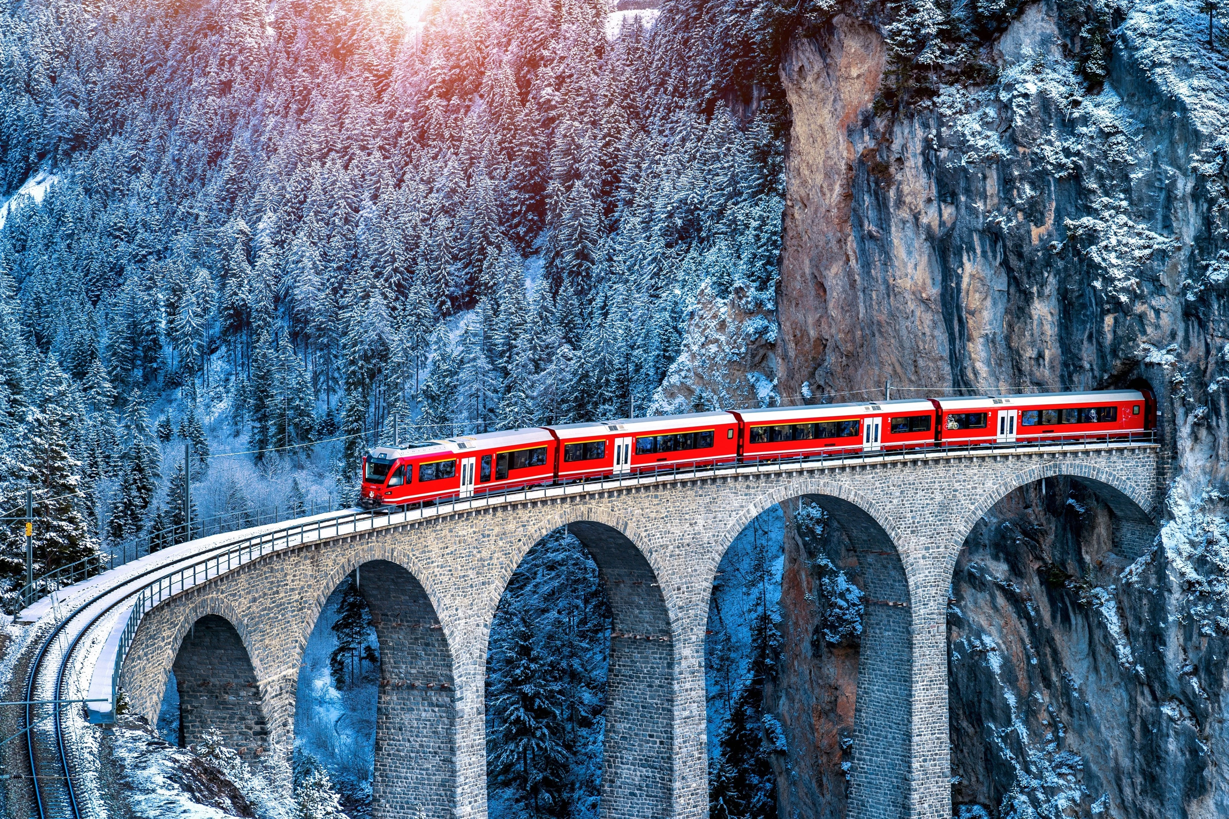 Bernina Red Train Experience from Milan