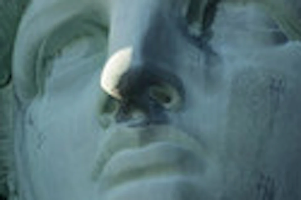 detail of statue of liberty