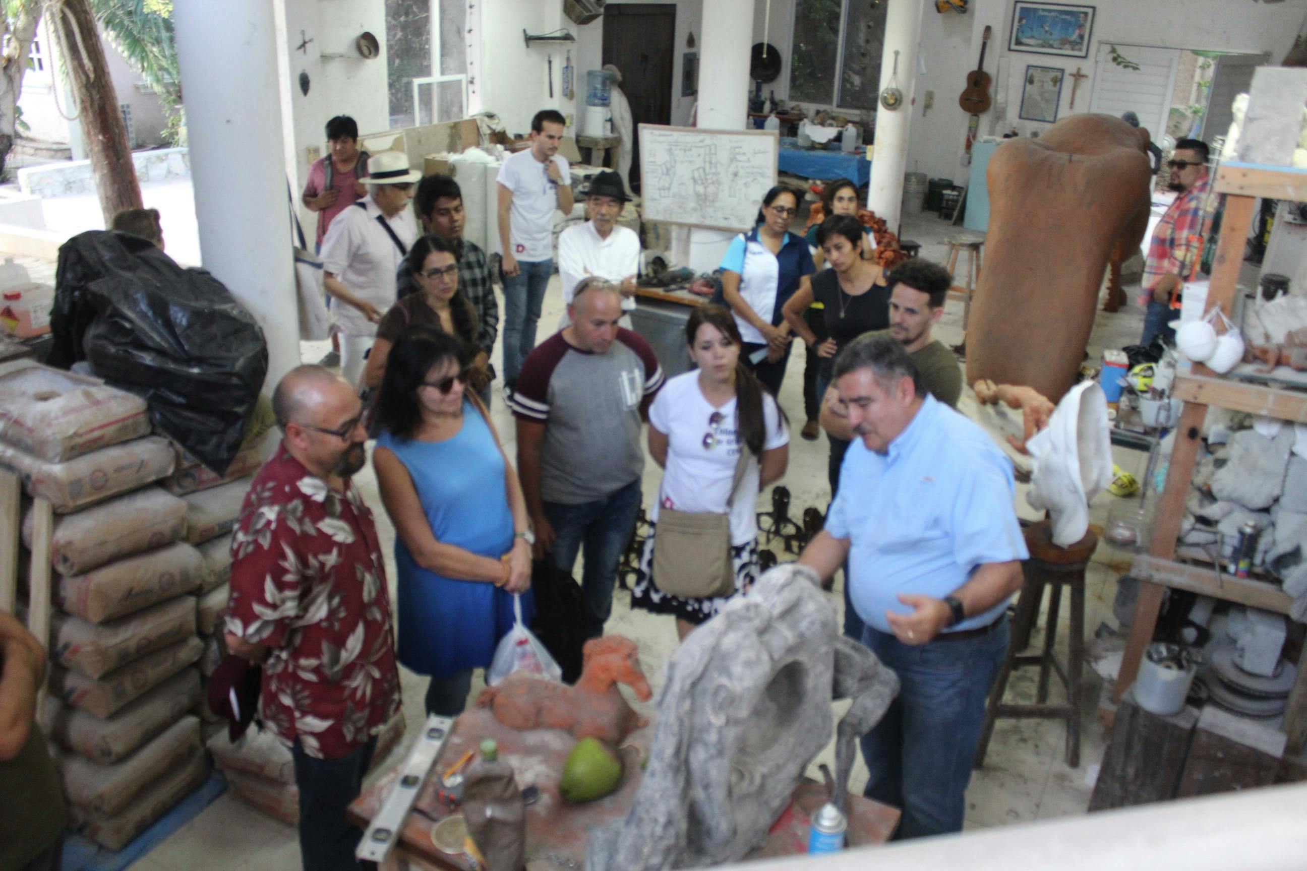 Bild der Menschen im Besucherzentrum