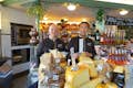 Enjoy gourmet cheeses from local vendors.