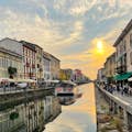 Sunset on The Navigli Canal