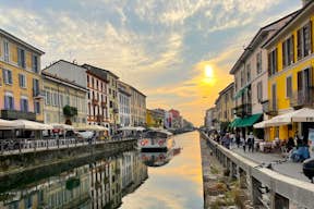 Sunset on The Navigli Canal
