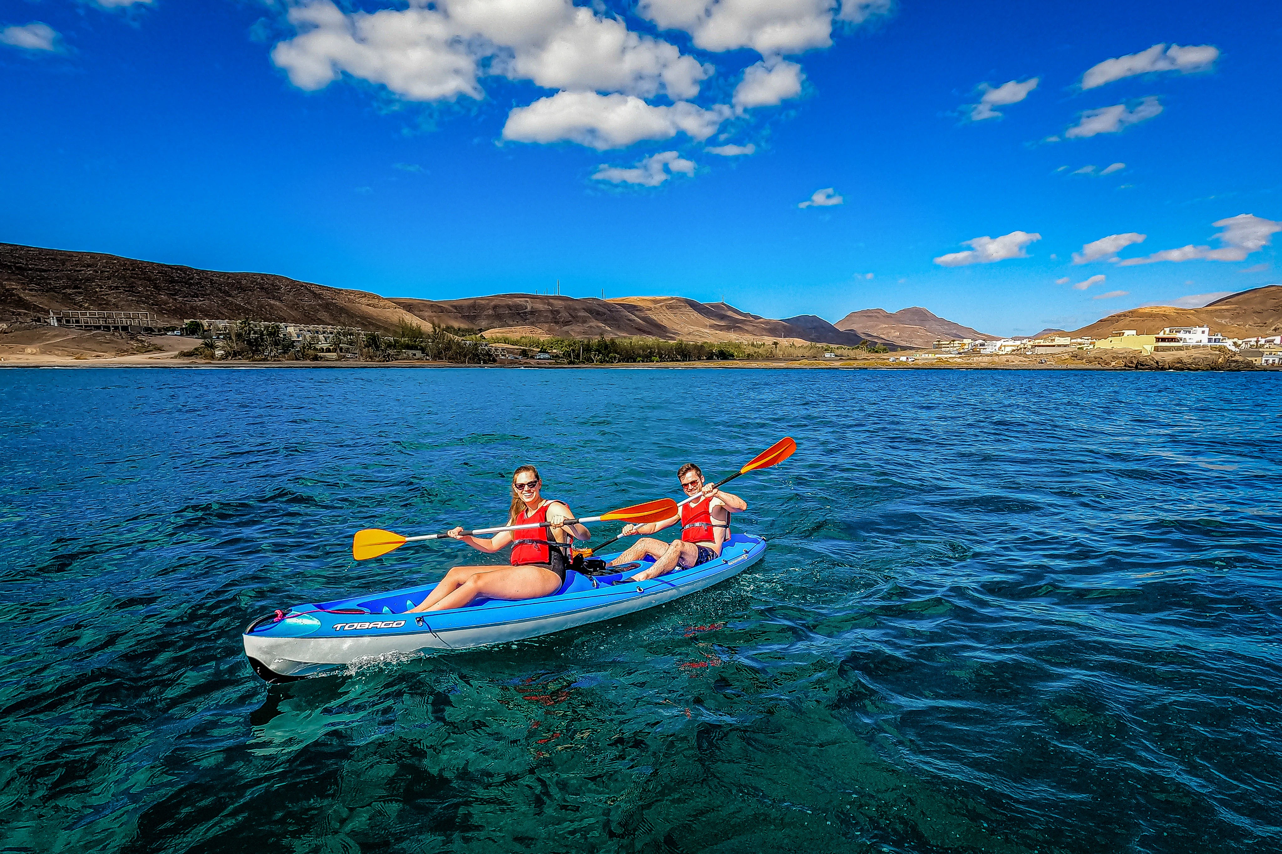 Fuerteventura: Guided Kayak & Snorkeling Tour + Roundtrip Transfer