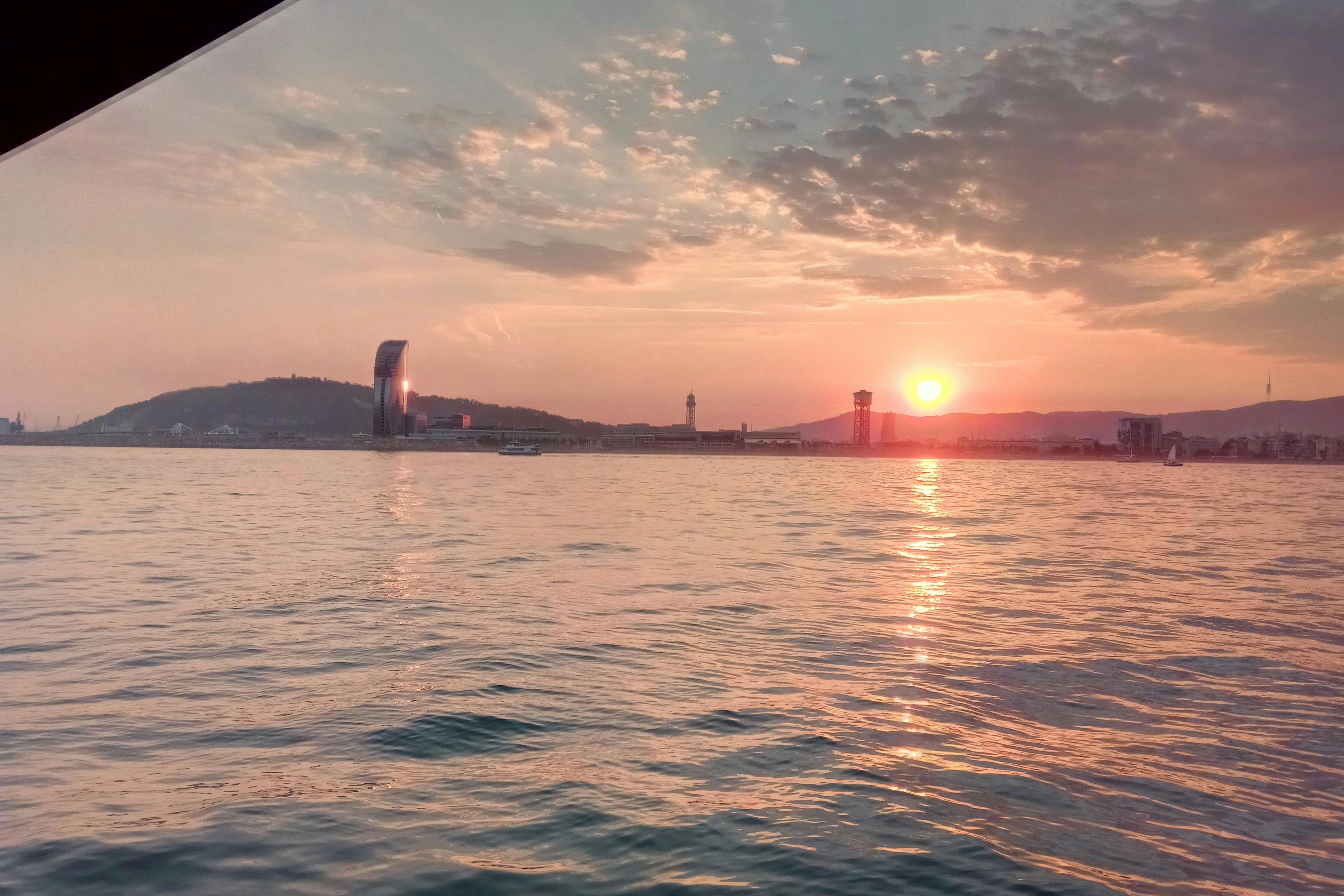 coucher de soleil barcelone