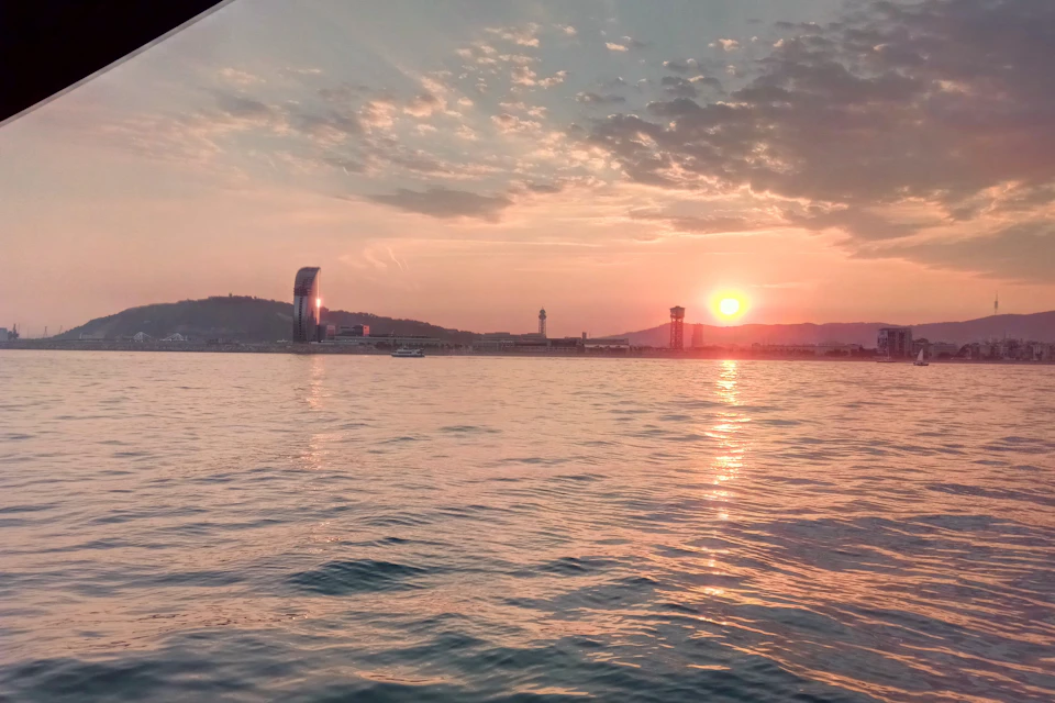 sunset barcelona