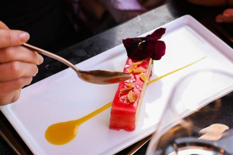 A delicious dessert from Bus Toqué Champs-Elysées