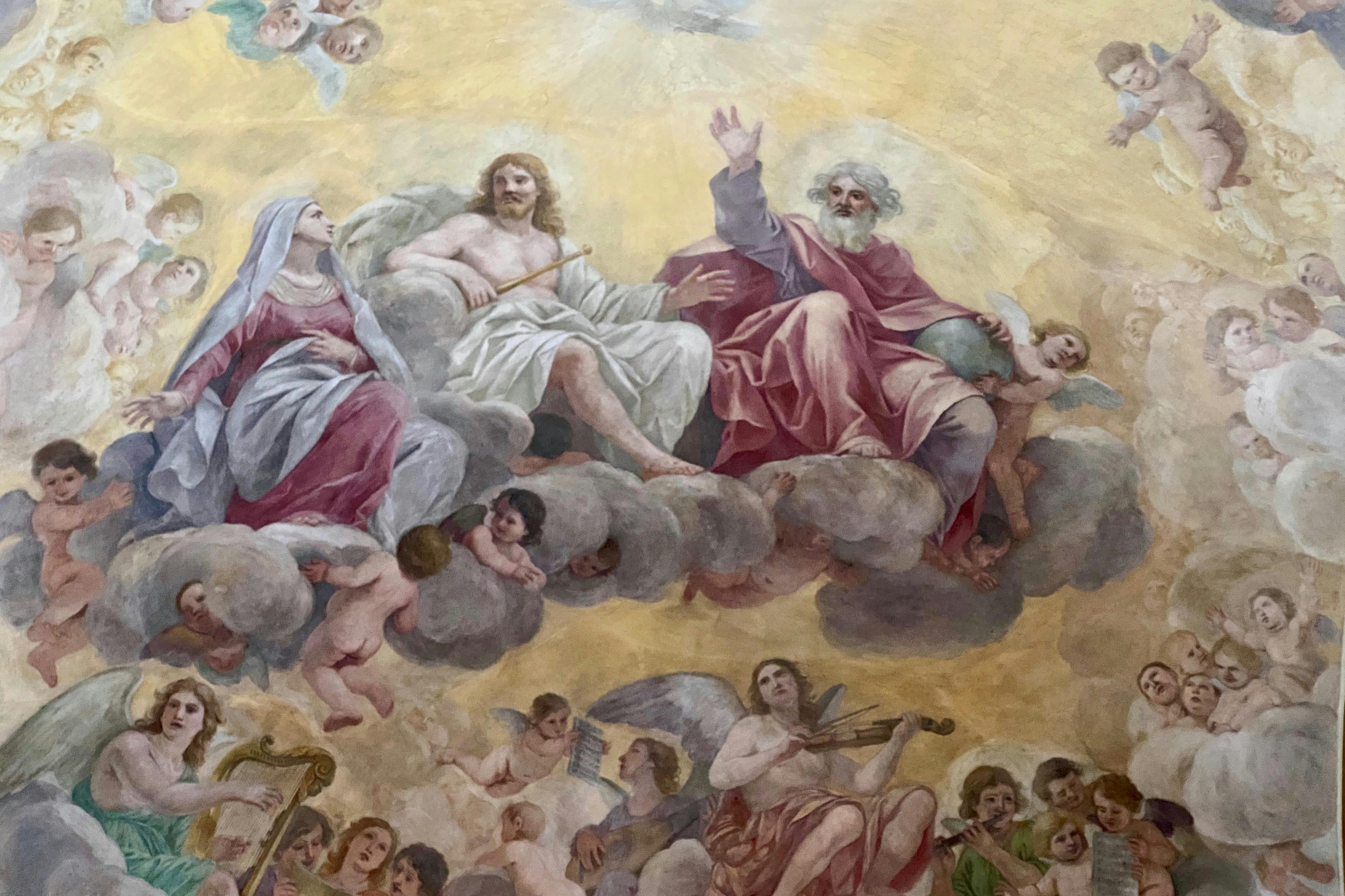 Frescoe from basilica of Saint Crisogono in Trastevere