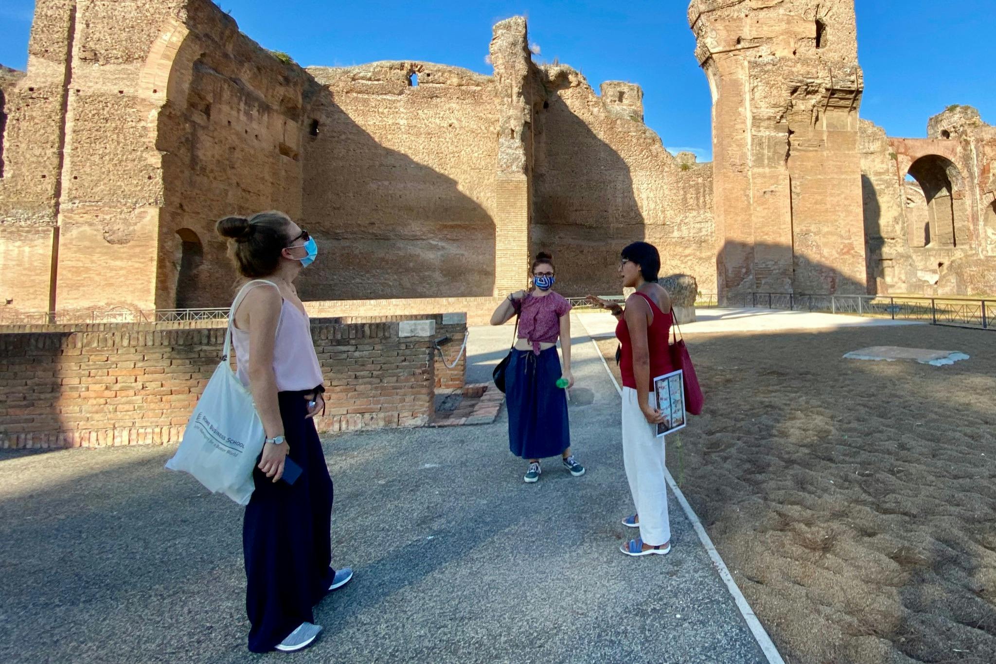 Carcalla Baths with visitors