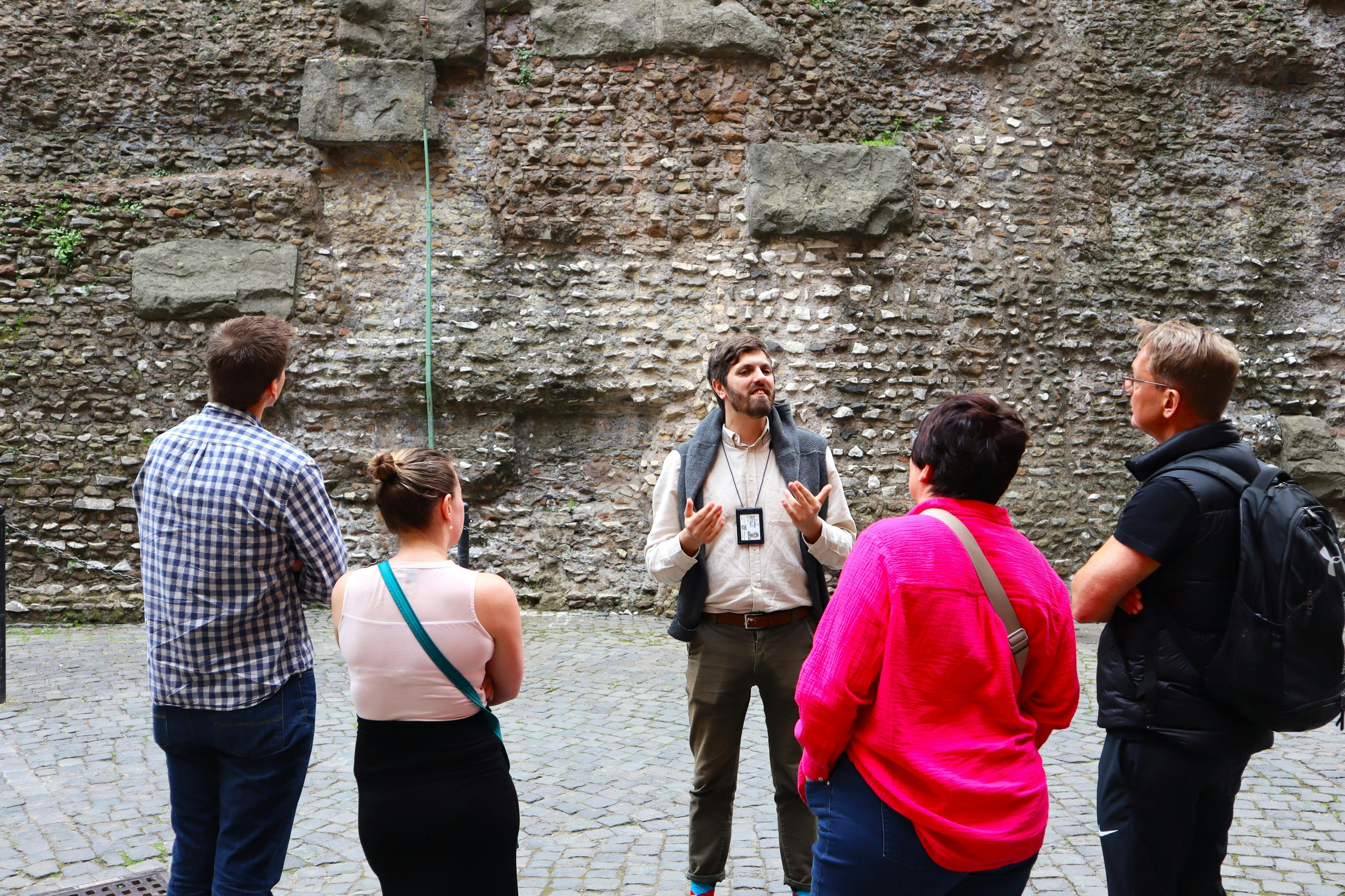 Inside the castle with our expert guide