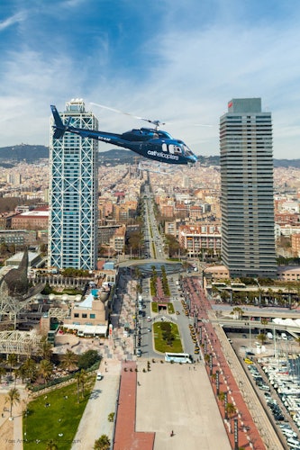 バルセロナコーストヘリコプター飛行(即日発券)