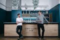 Co-founders Paddy & Ian at our Lind & Lime Gin Distillery bar
