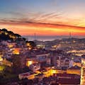 Vista serale di Lisbona