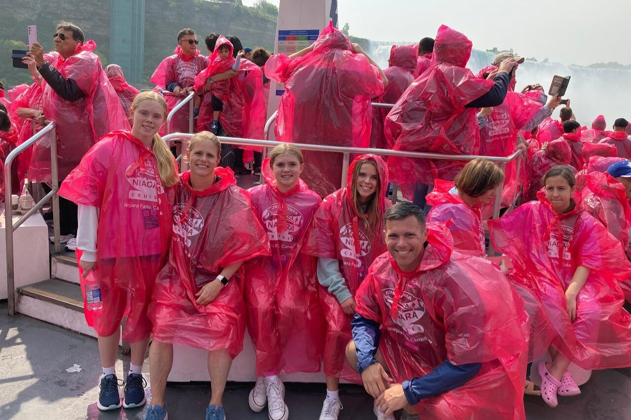 Family enjoying their boat tour