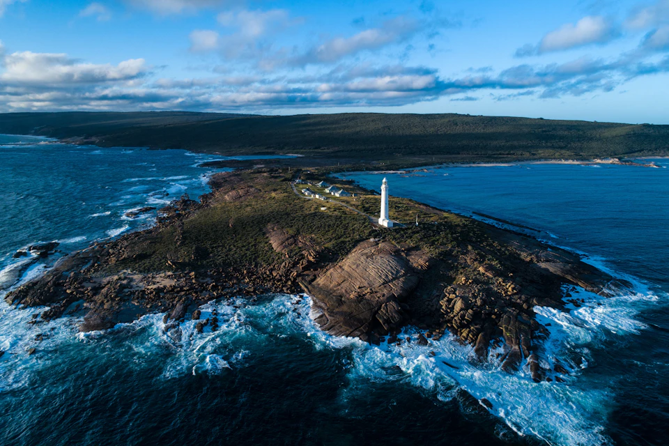Cape Leeuwin Lighthouse sits at the most southwesterly corner of Australia