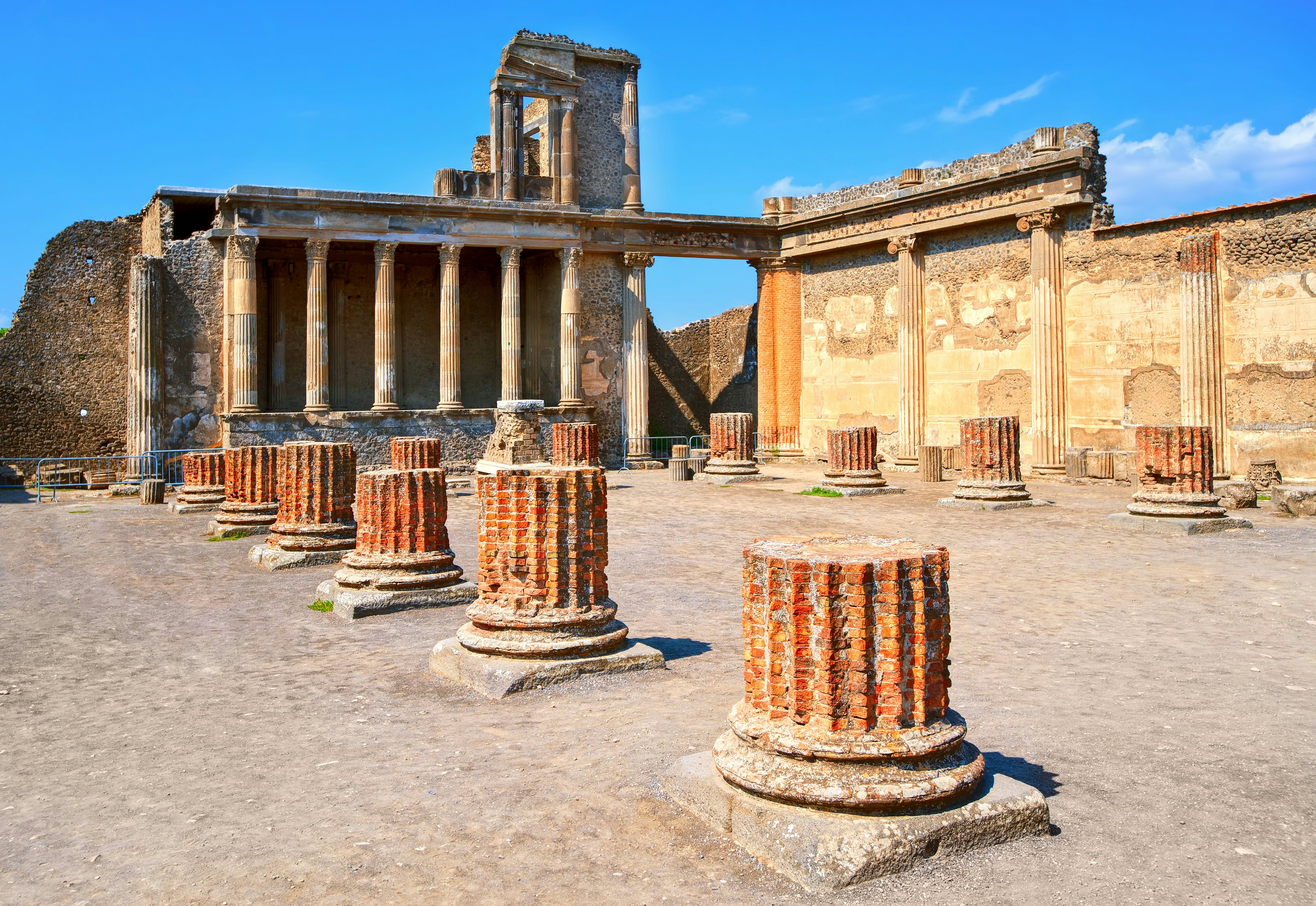 Pompeii in the map offered by  . Many