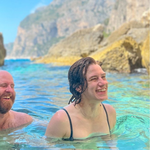 Coppia in kayak a Capri