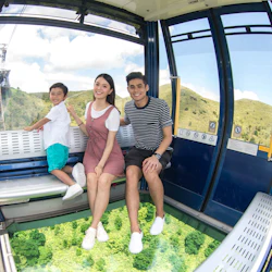 Ngong Ping Cable Car Roundtrip: One-way Standard + One-way Crystal Plus Cabin 3