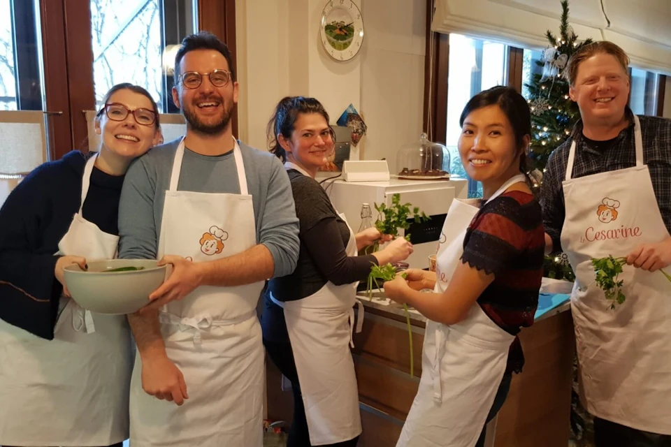 Funny cooking class
