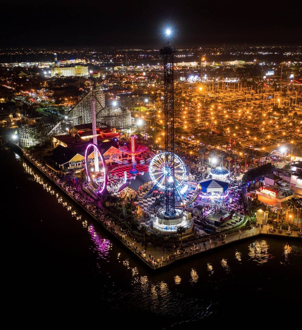 Kemah Boardwalk All Day Ride Pass + Galveston Island Historic Pleasure