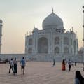 Sunrise view of Taj Mahal