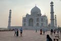 Vista dell'alba del Taj Mahal