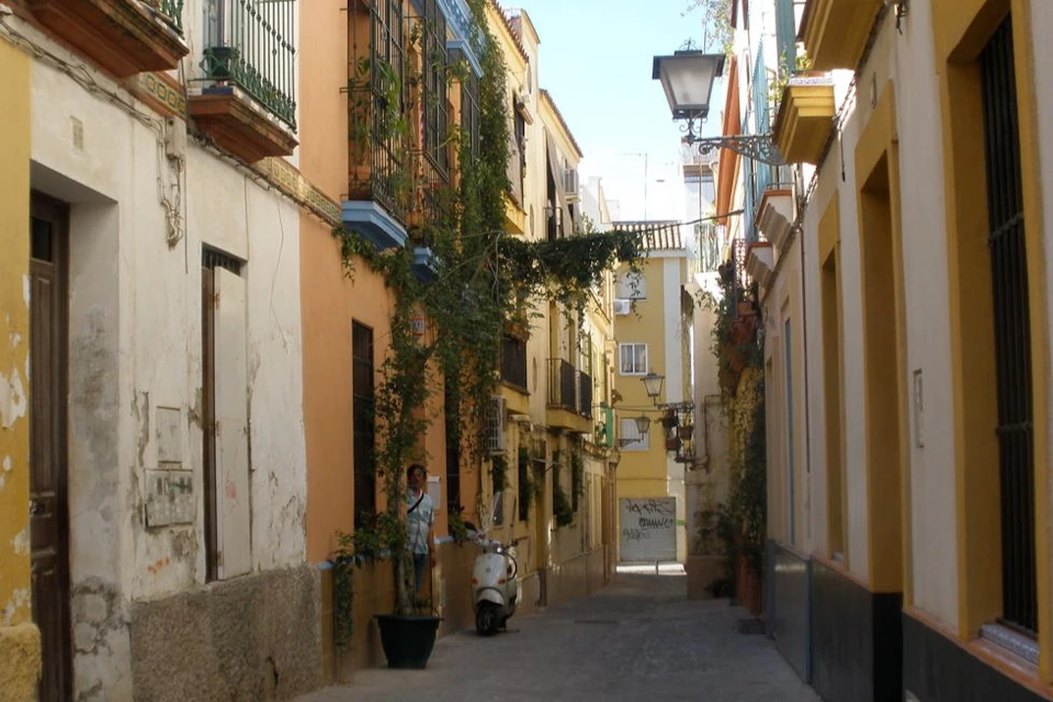 Picturesque street of the neighborhood