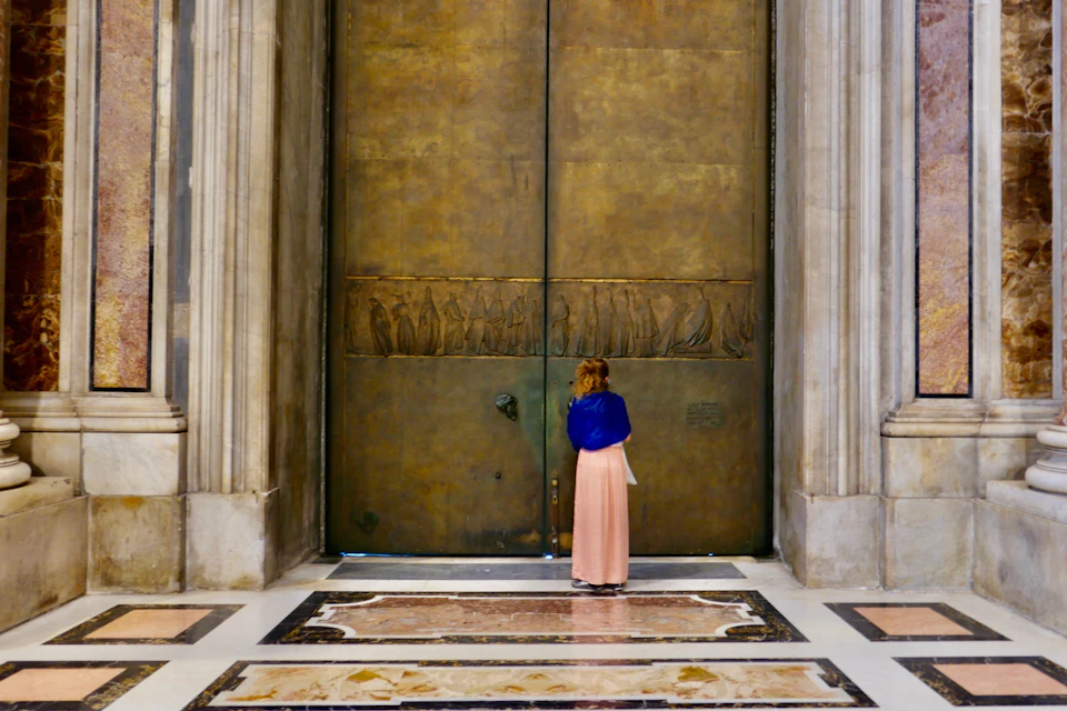 at the gate