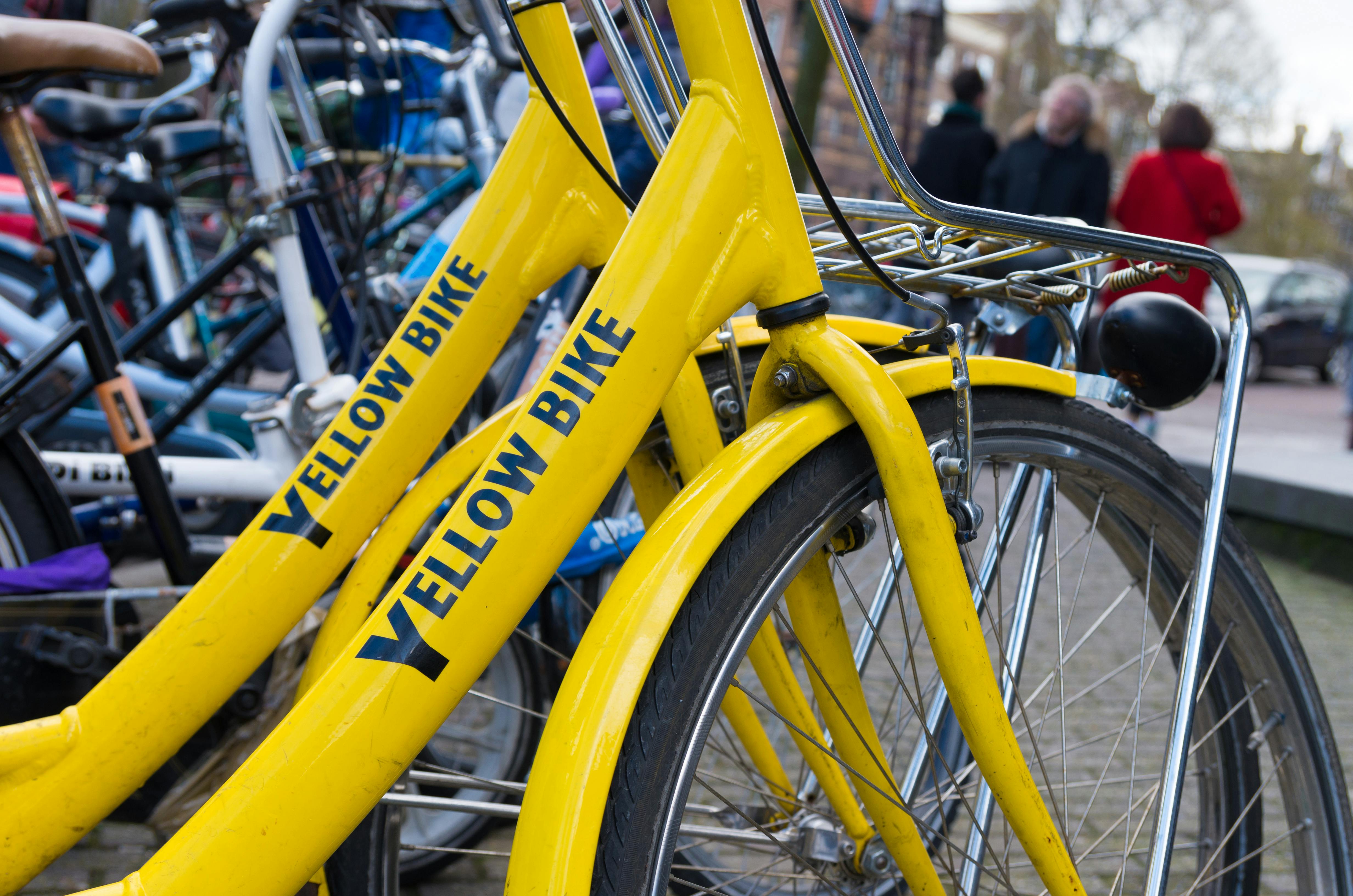 Yellow store bike tours