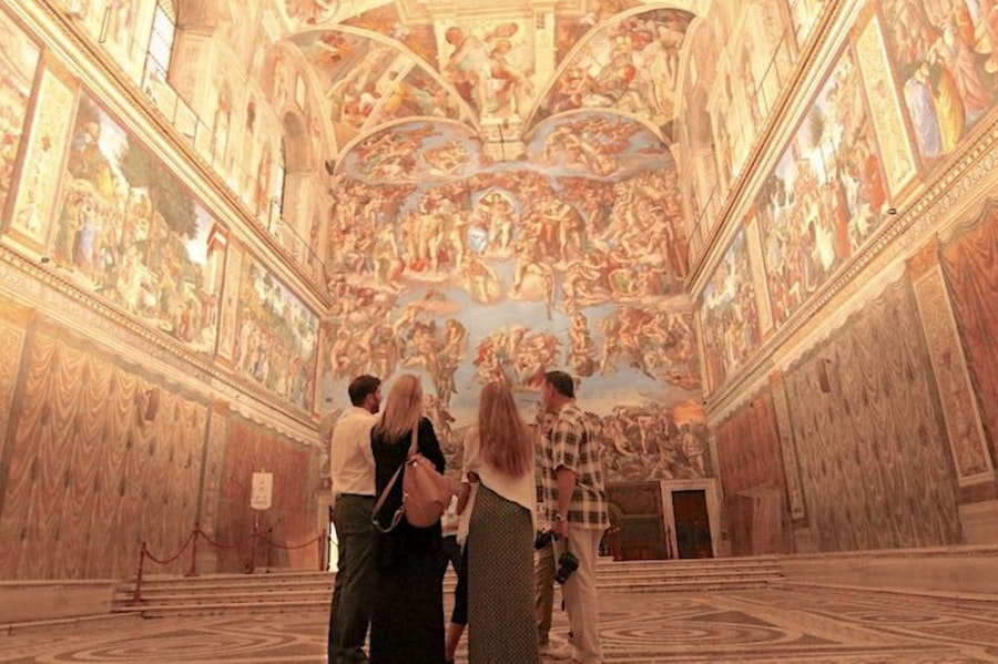 Vatikanmuseerna och Sixtinska kapellet: guidad kvällstur