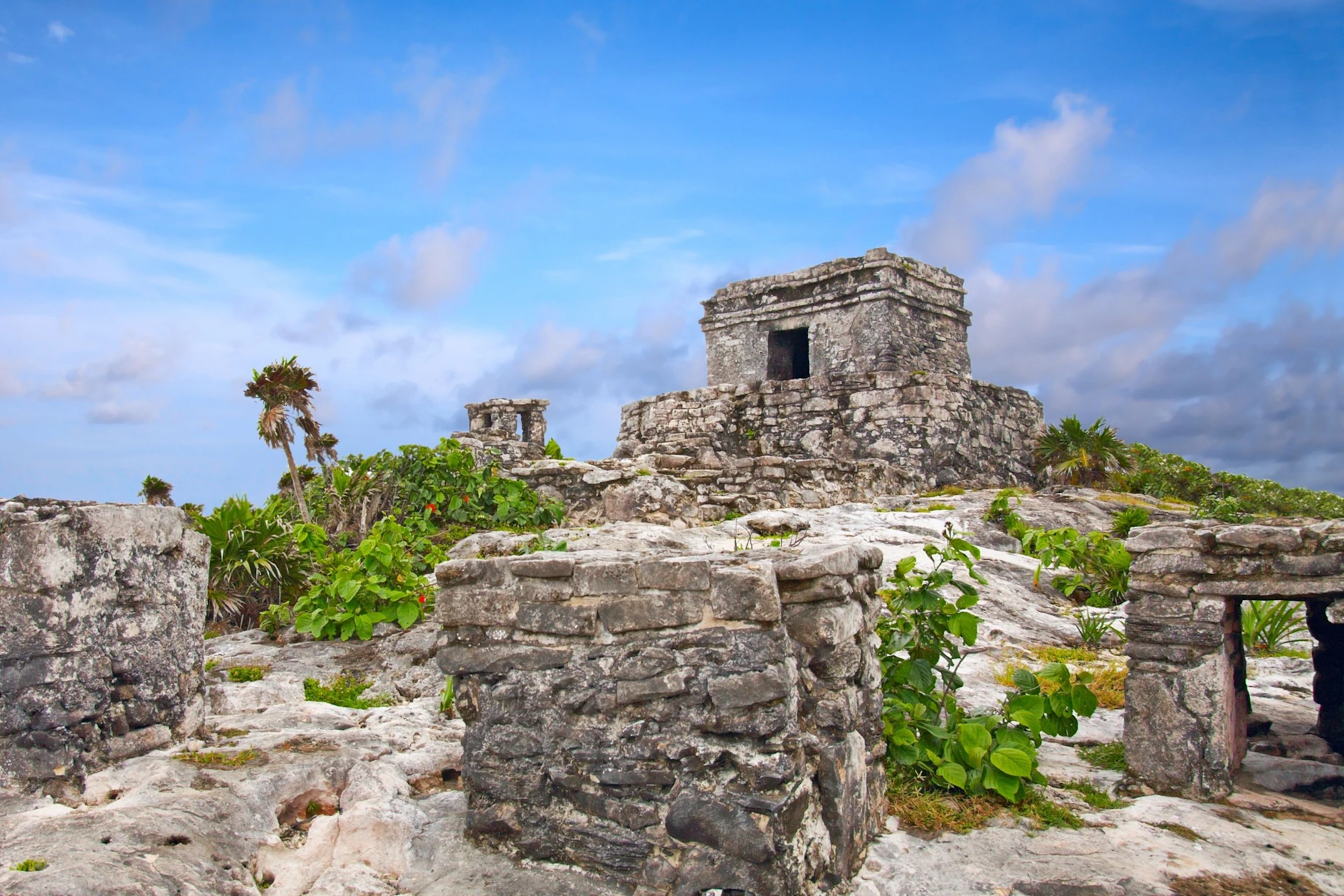 Vestiges of the Mayan infrastructure