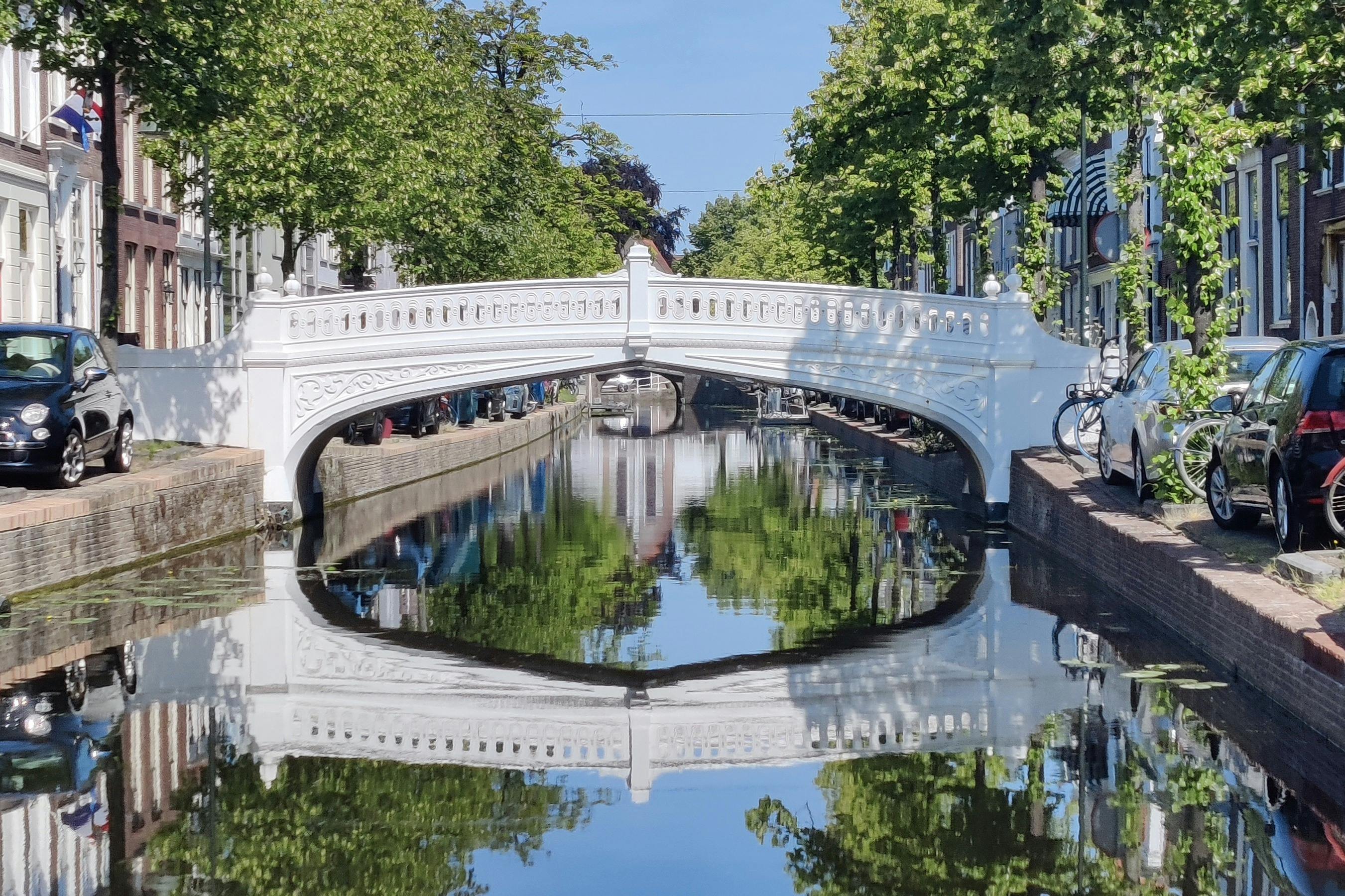 A beautiful canal in Delft