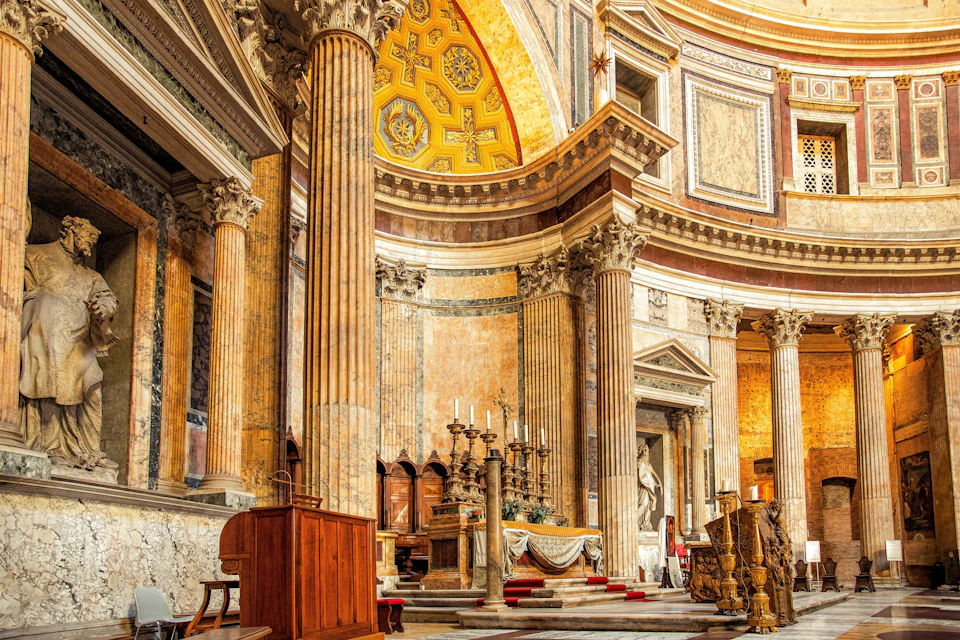 The interior of the Pantheon