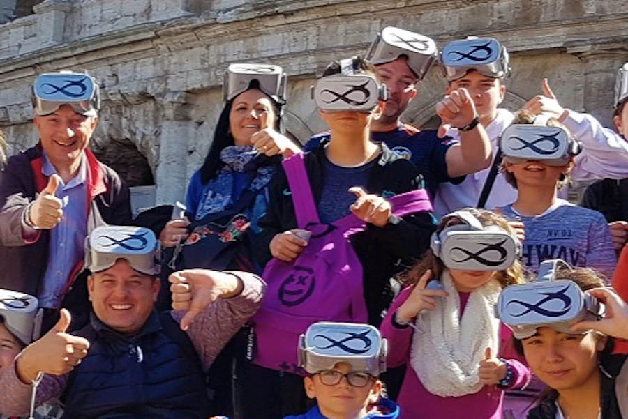 Colosseum, Forum Romanum och Palatinkullen med virtuell verklighet