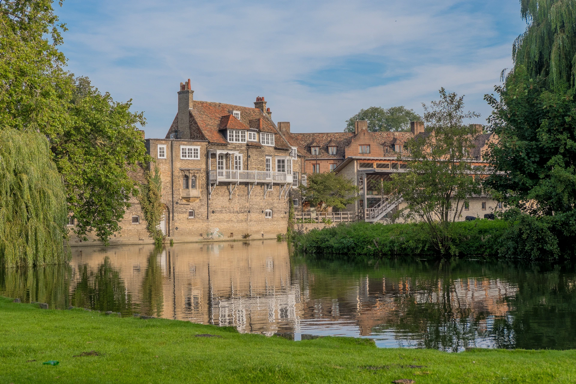 river and house