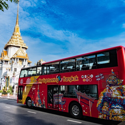 バンコク市内観光：24～72時間ホップオン・ホップオフ・バス・ツアー(即日発券)
