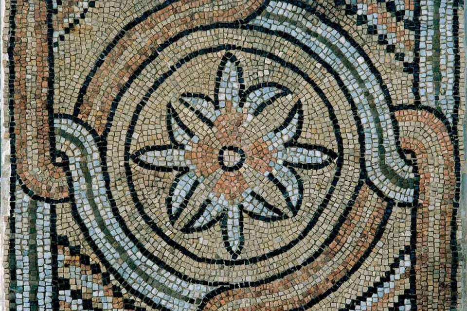 The mosaics on the floors of the domus
