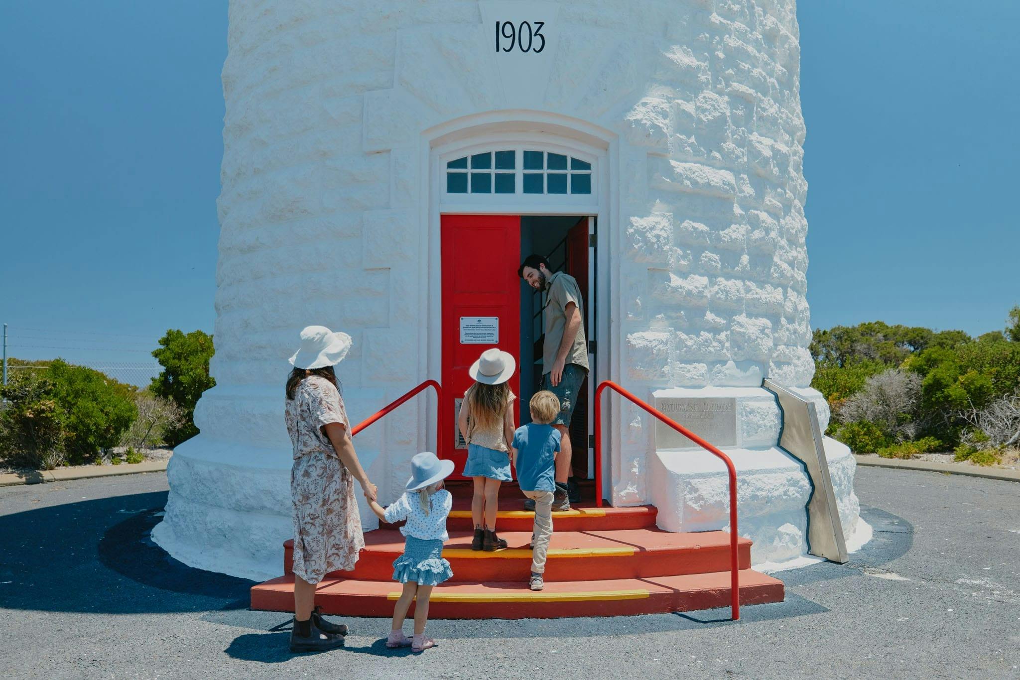 Guided tours take you to the top of the lighthouse