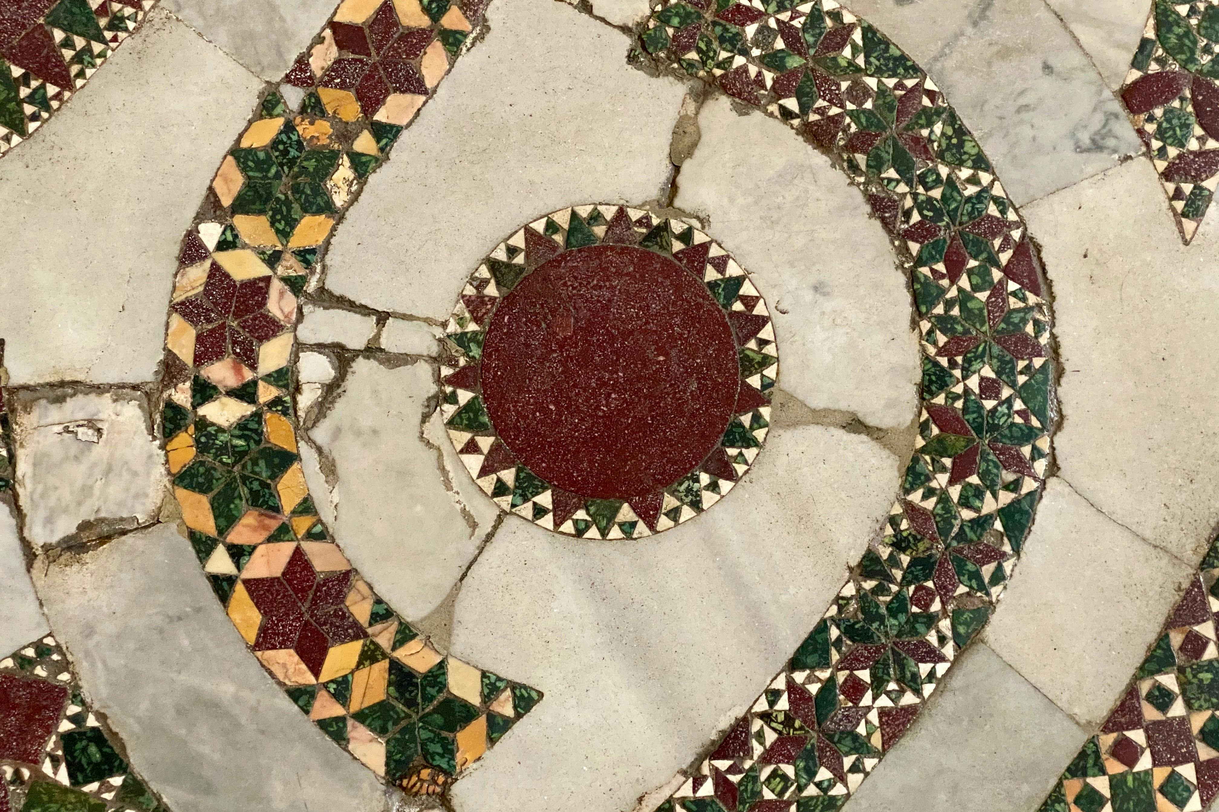 Cosmatesque pavement in Saint Crisogono in Trastevere