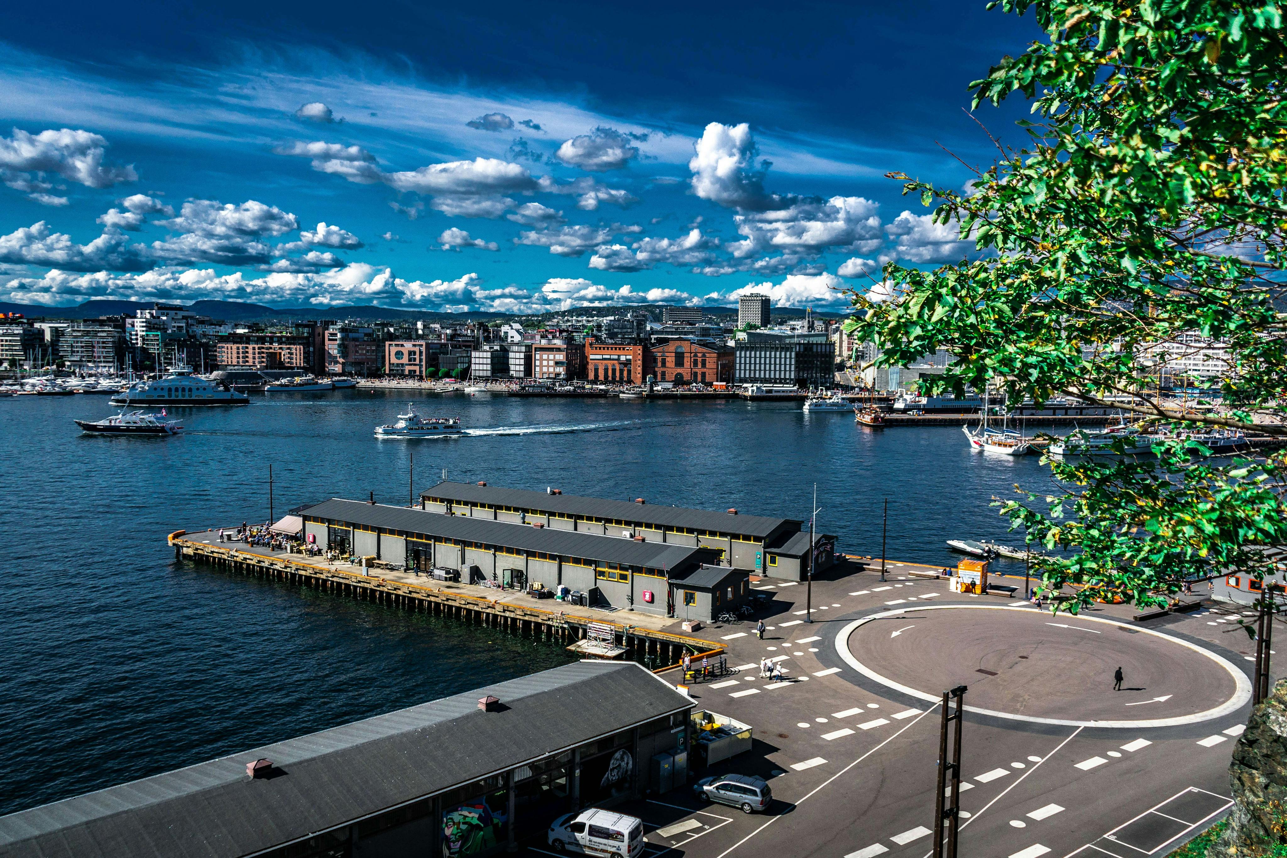 View of Aker Brygge & Oslo Fjord